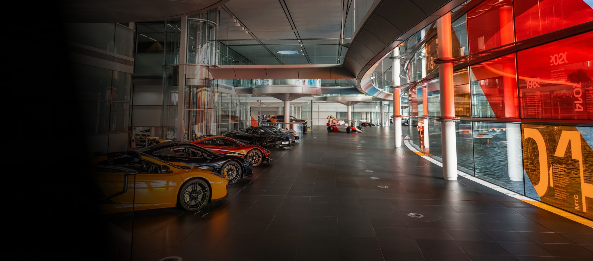 Inside the Mclaren Technology Centre.